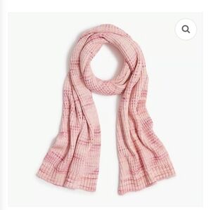 J Crew Chunky Knit Space Dye Rectangular Oblong Long Winter Scarf Style BM681